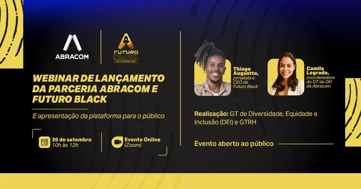 Webinar de Lançamento da Parceria Abracom e Futuro Black