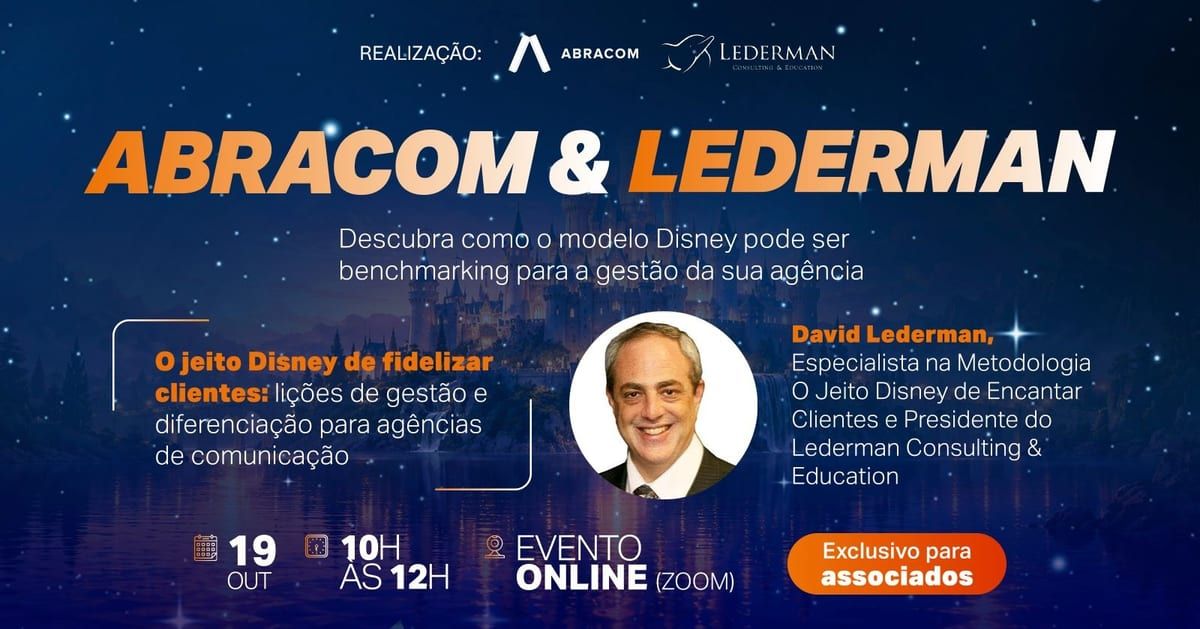 Live Abracom + Lederman | O jeito Disney de fidelizar clientes