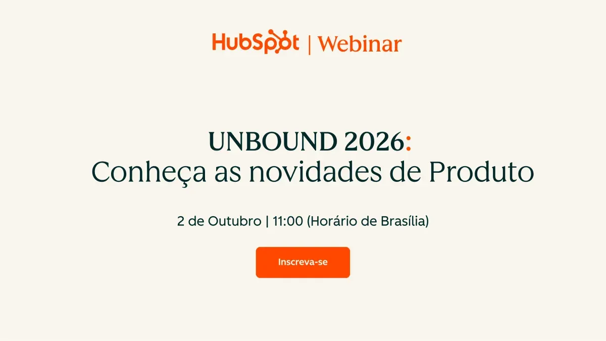 Webinar | Lançamentos HubSpot: UNBOUND 2026